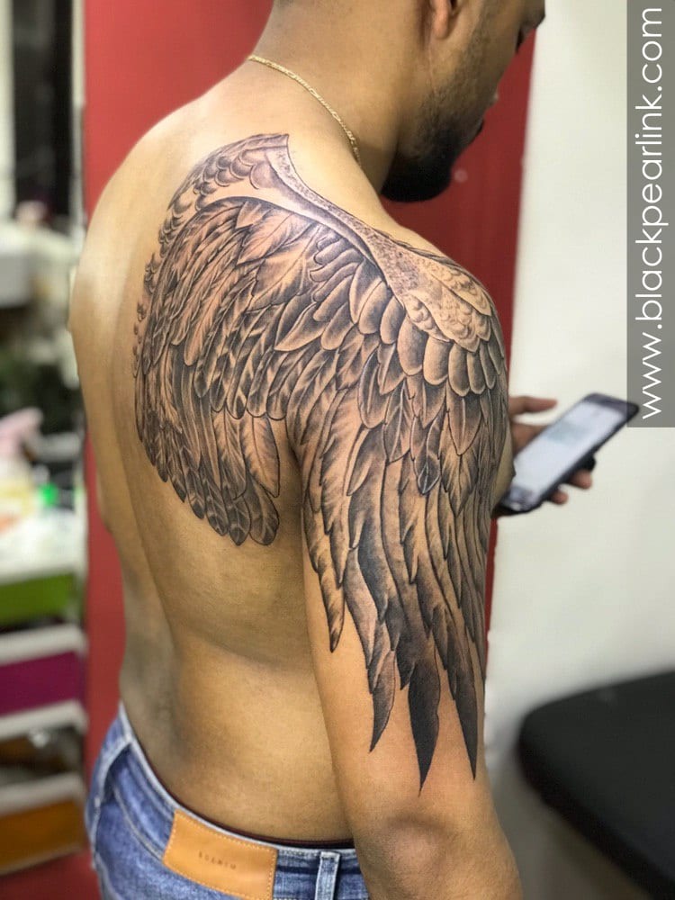 35 Breathtaking Wings Tattoo Designs | Art and Design | Wing tattoo  designs, Wings tattoo, Side tattoos
