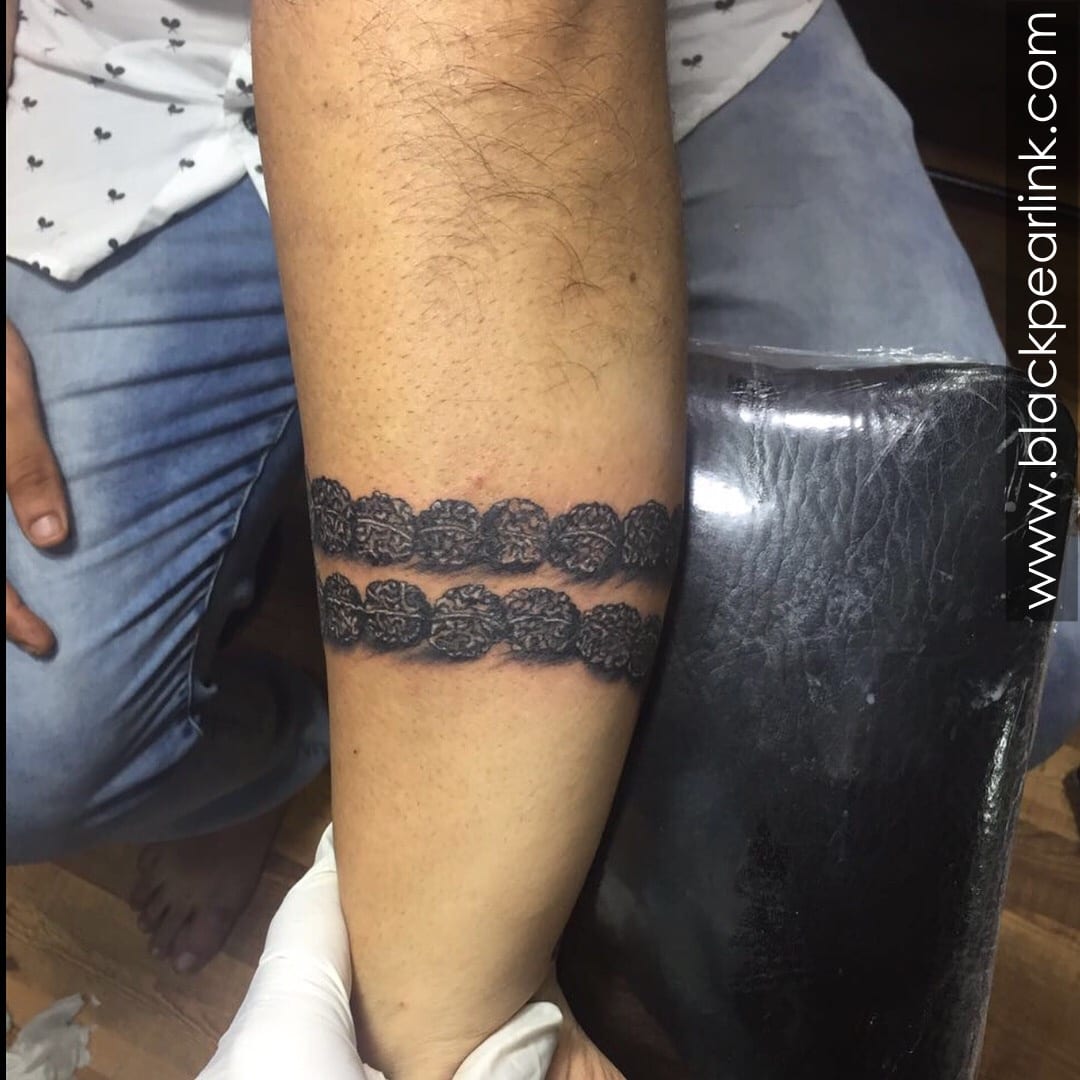1Sheet Fashion Black White Arm Ring Geometry Temporary Tattoo Waterproof  Men Women Half Personality Thigh Stickers - AliExpress