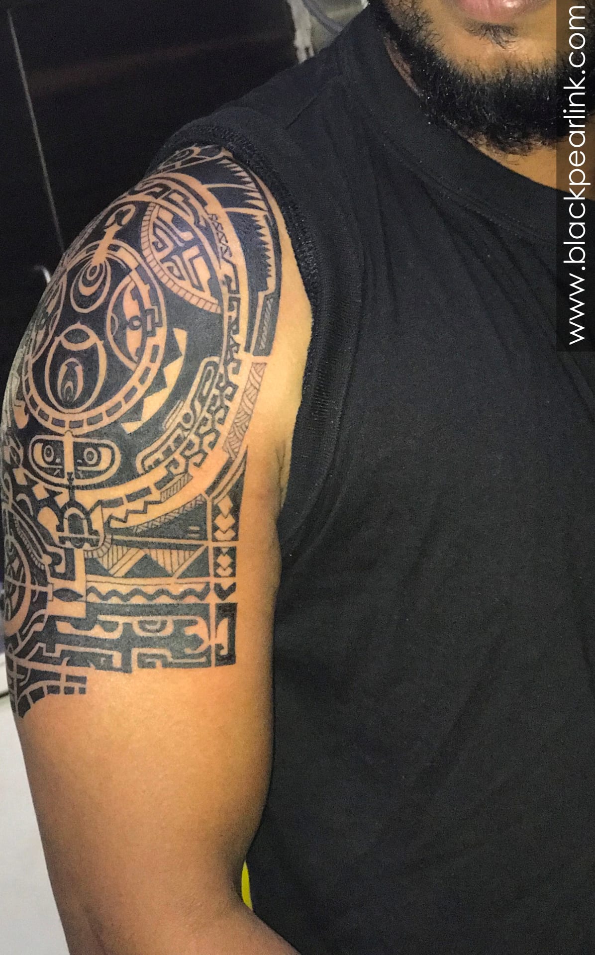 Samoan Tribal Tattoo Background Design - Inspire Uplift