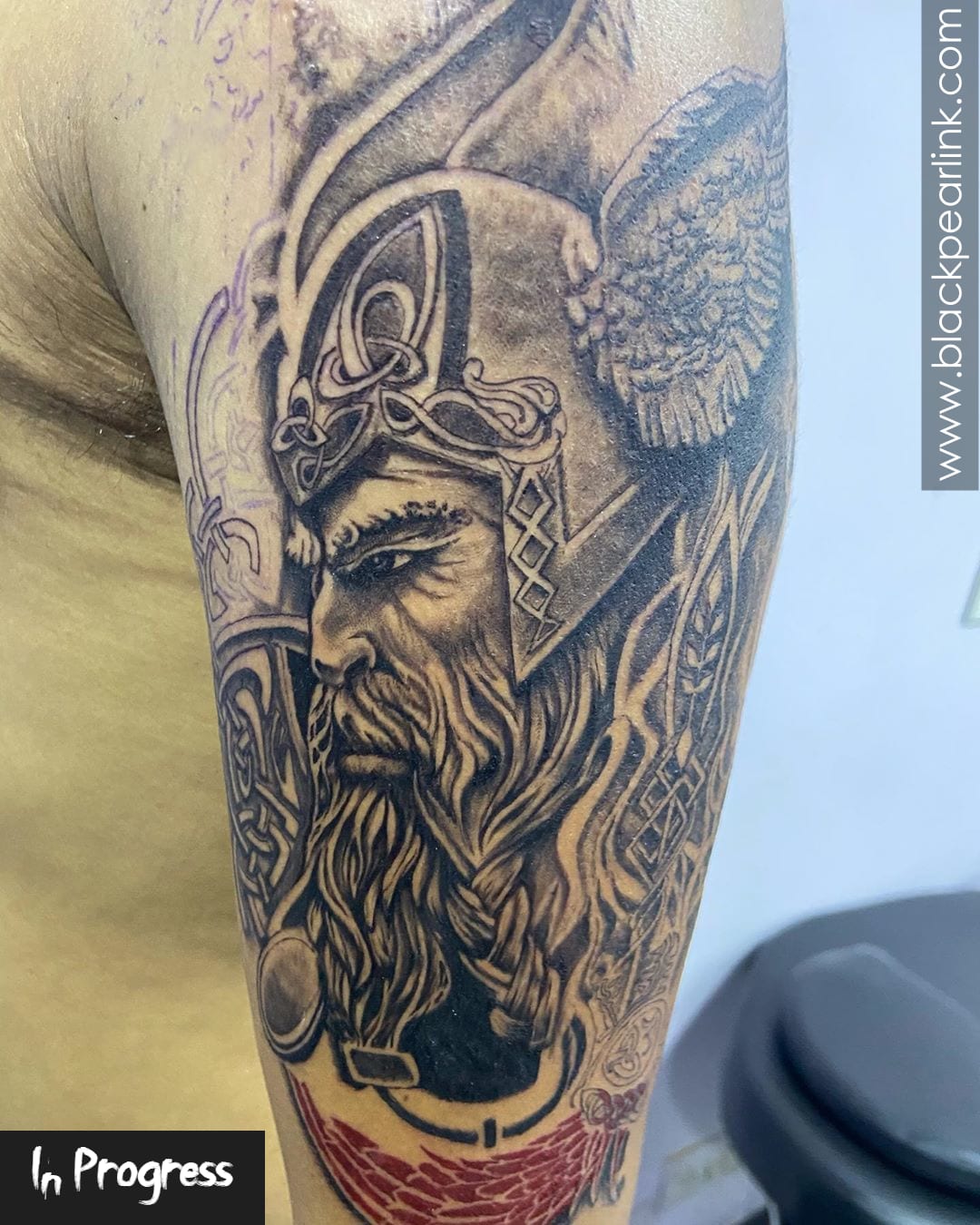 Viking Warrior Tattoo - Black and Gray by joeyellisontattooart on DeviantArt